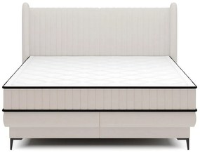 Manželská kontinentálna posteľ 140 cm Dalmo 140 (s roštom) (s úl. priestorom) (biela + čierna). Vlastná spoľahlivá doprava až k Vám domov. 1099667