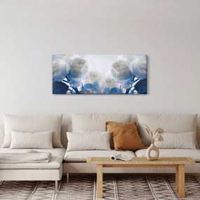 Obraz - Biele ruže (120x50 cm)