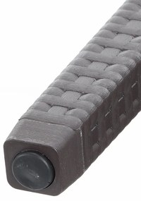 Záhradná stolová zostava Clint - 6 miest, tmavo hnedá