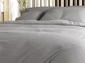 Krepové obliečky DENYX sivé hotelová kapsa Rozmer obliečky: 70 x 90 cm | 140 x 200 cm