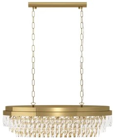 Eglo 39462 - Luster na reťazi VALPARAISO 10xE14/40W/230V zlatá