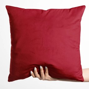 Biante Zamatová obliečka na vankúš Velvet Prémium SVP-038 Sýto červená 40 x 60 cm