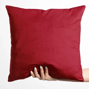 Biante Zamatová obliečka na vankúš Velvet Prémium SVP-038 Sýto červená 45 x 45 cm