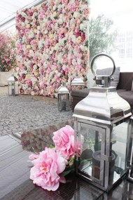 Strieborné kovové moderné lampáše 3-set