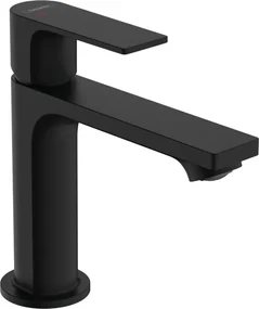 Hansgrohe Rebris E, umývadlová batéria 110 s kovovou odtokovou súpravou s tiahlom, CoolStart, čierna matná, HAN-72551670