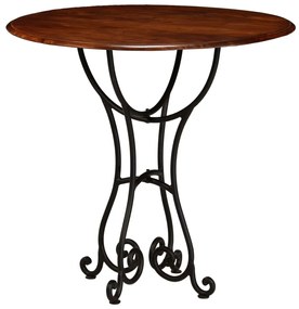 Jedálenský stôl akáciové drevo so sheeshamovou úpravou 80x76 cm