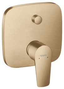 Hansgrohe Talis E, páková vaňová batéria pod omietku s prepínačom pre 2 telesá, kefovaný bronz, HAN-71745140