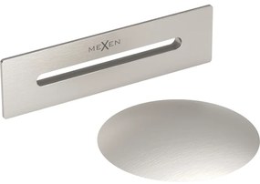 Mexen Mexen, odtoková zátka typu ClickClack a krytka na prepad, oceľová, 5100-97
