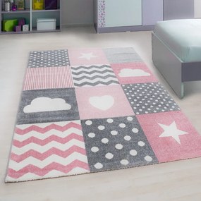 Ružovo-sivý detský koberec 160x230 cm Kids – Ayyildiz Carpets