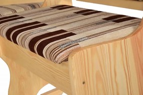 Rohový jedálenský komplet N2, orech / béžová aston 22