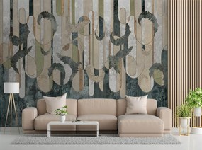 Gario Fototapeta Rastlinná abstrakcia v zemitých farbách Materiál: Vliesová, Rozmery: 150 x 105 cm