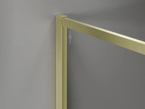 Mexen, Mexen Kioto-XF sprchová stena s rámom 70 x 202 cm, grafit 10 mm, zlatý kartáč - 800-070-104-55-40-X