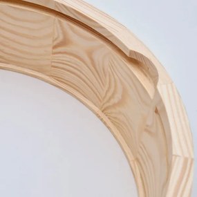 Stropné kúpeľňové svietidlo NATURAL 3xE27/15W/230V IP54 borovica Ø37 cm