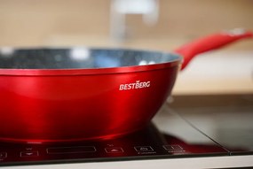 15-dielna sada riadu s mramorovým povrchom BestBerg BBN-1015R / červená