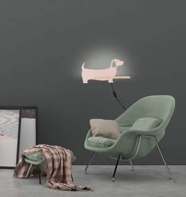 Candellux Nástenné svietidlo policové 5W, ružový pes - s napájacím káblom 21-01030