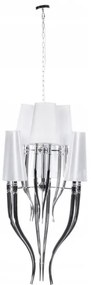 Azzardo AZ0173 - Luster na reťazi DIABLO 12xE14/11W/230V biela