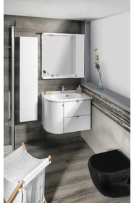 Sapho - Rohové zapustené umývadlo PULSE 75x43 cm mramor/biela