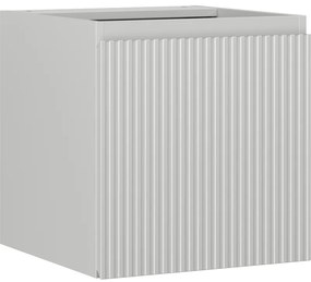 Mexen Rivel, kúpeľňová skrinka 45 cm, 1 dvierka, s drážkami, sivá matná, 91A21-04547-1-BF62