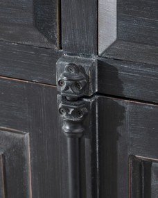 Komoda  240 x 48 x 94 old black &amp; natural