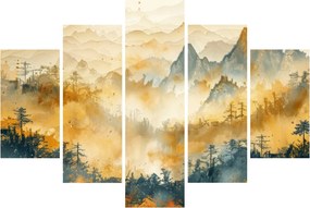Obraz - Pohorie, akvarel (150x105 cm)