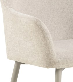 VERA Béžové (tkanina Apia 453)/béžový rám – MODERNÁ ČALÚNENÁ KRESLOVÁ STOLIČKA DO OBÝVAČKY/JEDÁLNE LOFT