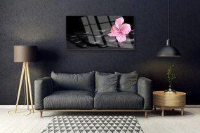 Obraz na skle Kamene kvet umenie 100x50 cm