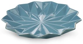 Dekoratívny tanier ALANI2 01 modrý / zlatý