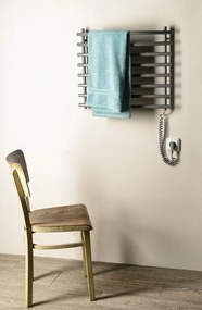 Aqualine Aqualine, Elektrický sušiak uterákov, 570x465 mm, 72 W, šedý hliník - metalíza (RAL9007), SU210A
