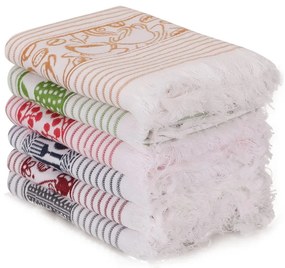 Bavlnené utierky v súprave 6 ks 40x60 cm Pecete – Foutastic