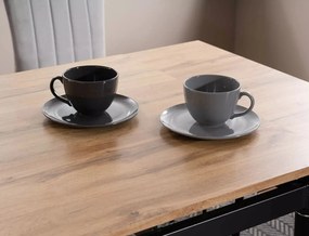 Rozkládací jídelní stůl Franklin 80/131 cm cm dub artisan/černý mat