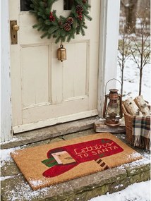 Door Mat Brown Coconut Christmas - 75*45*1 cm