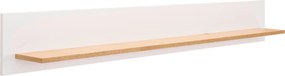 XXXLutz NÁSTENNÁ POLICA, dub, biela, farba duba, 160/20/16 cm MID.YOU - Regály - 000575036401