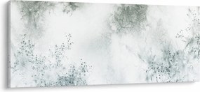 Obraz abstrakcie listov (120x50 cm)