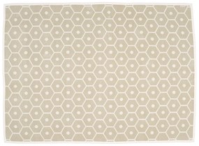 Krémová deka s prímesou vlny 140x180 cm Honey Sand – Pappelina