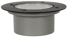 Sada 6 zemných reflektorov čiernych vrátane LED IP65 solárnych - Terry