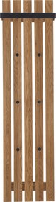 XXXLutz VEŠIAKOVÝ PANEL, prírodná farba, čierna, dub, 40/150/22 cm - Vešiakové steny - 000196035106