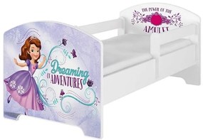 Babyboo Detská posteľ 140 x 70 cm Disney -  Sofie, biela 140x70