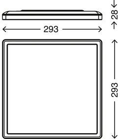 Briloner 7081-016 - LED Stmievateľné stropné svietidlo SLIM LED/18W/230V + DO