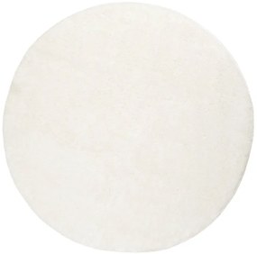 Kúpeľňový koberček Malmo biely, kruh