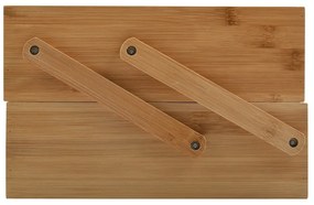 Bambusový kúpeľňový organizér na kozmetiku v prírodnej farbe Isalys – MSV