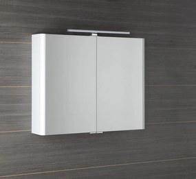Sapho LUCIE galerka s LED osvetlením, 86x70x17cm, biela LU085-0030
