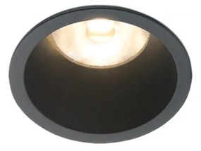 LED2 2250333DT RAY M zápustné kúpelňové svietidlo čierne stmievateľné