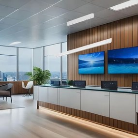 LED Luster na lanku LED/36W/230V 3000/4000/6400K biela