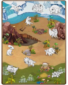 Rolovaná penová podložka na vyfarbovanie 120 x 90 x 0,3 cm Ricokids RK-344