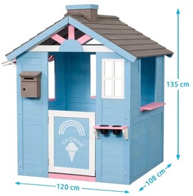 Hapro | Detský drevený domček Zmrzlinový raj | 11640648