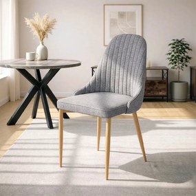 PROXIMA.store - Čalúnená jedálenská stolička TORINO FARBA: čierna