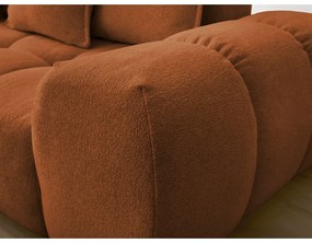 Terakotová ženilková rozkladacia/s úložným priestorom rohová pohovka (ľavý roh/do L) Everest – Bobochic Paris