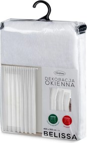 ZÁCLONA NA PÁSKE BELISSA 400X300 CM BIELA