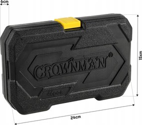 CROWNMAN Box na náradie pre nástrčné kľúče, 46 kusov