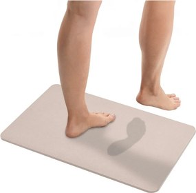 Béžová kúpeľňová predložka z kremeliny 39x60 cm Simi – Wenko